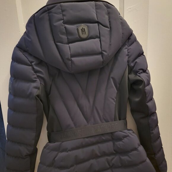 MACKAGE ELITA Ski Jacket - SIZE SMALL (special two-toned shell BLACK/BLUE) - Picture 12 of 16